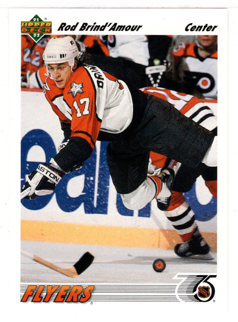 Rod Brind'Amour - Philadelphia Flyers (NHL Hockey Card) 1991-92 Upper Deck # 547 Mint