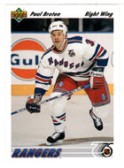 Paul Broten - New York Rangers (NHL Hockey Card) 1991-92 Upper Deck # 550 Mint