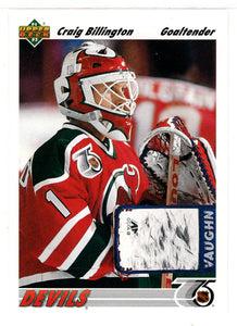 Craig Billington RC - New Jersey Devils (NHL Hockey Card) 1991-92 Upper Deck # 559 Mint