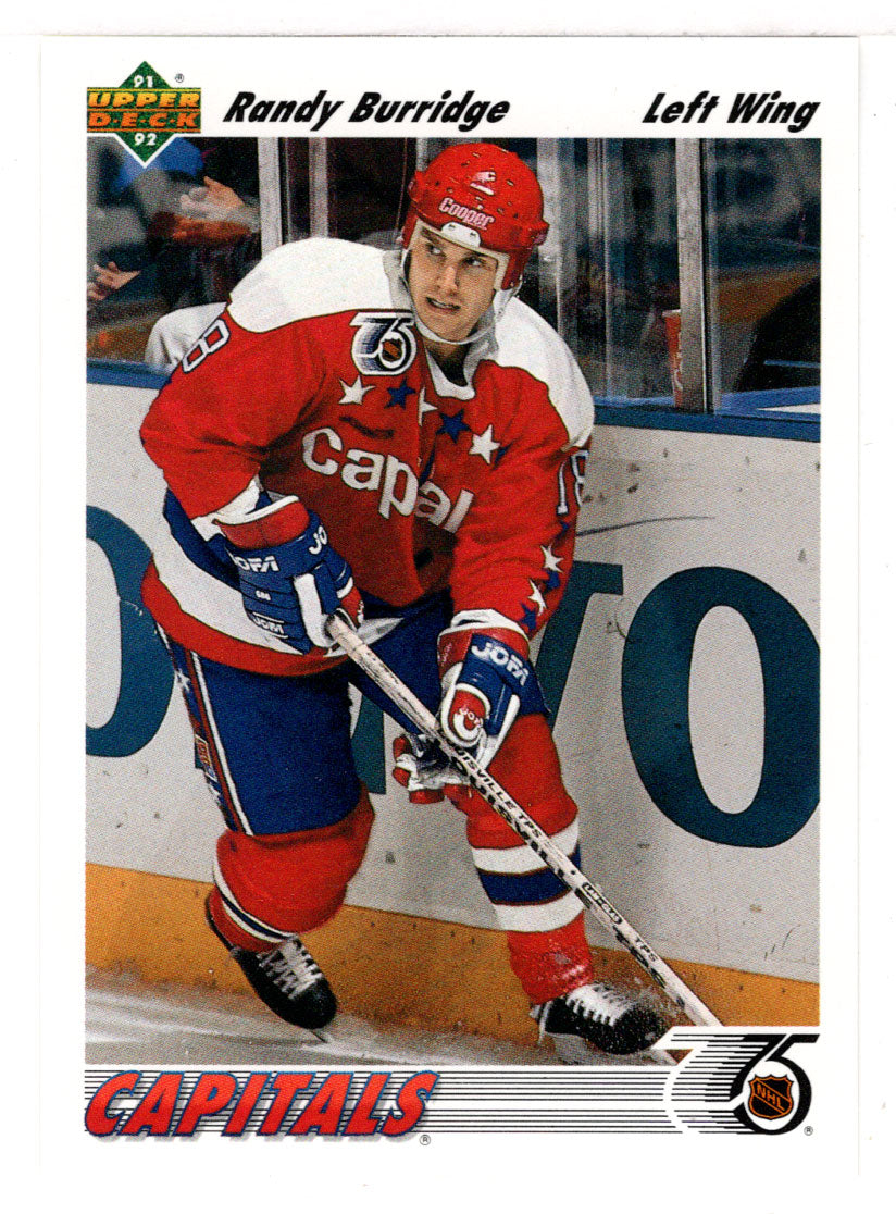 Randy Burridge - Washington Capitals (NHL Hockey Card) 1991-92 Upper Deck # 567 Mint