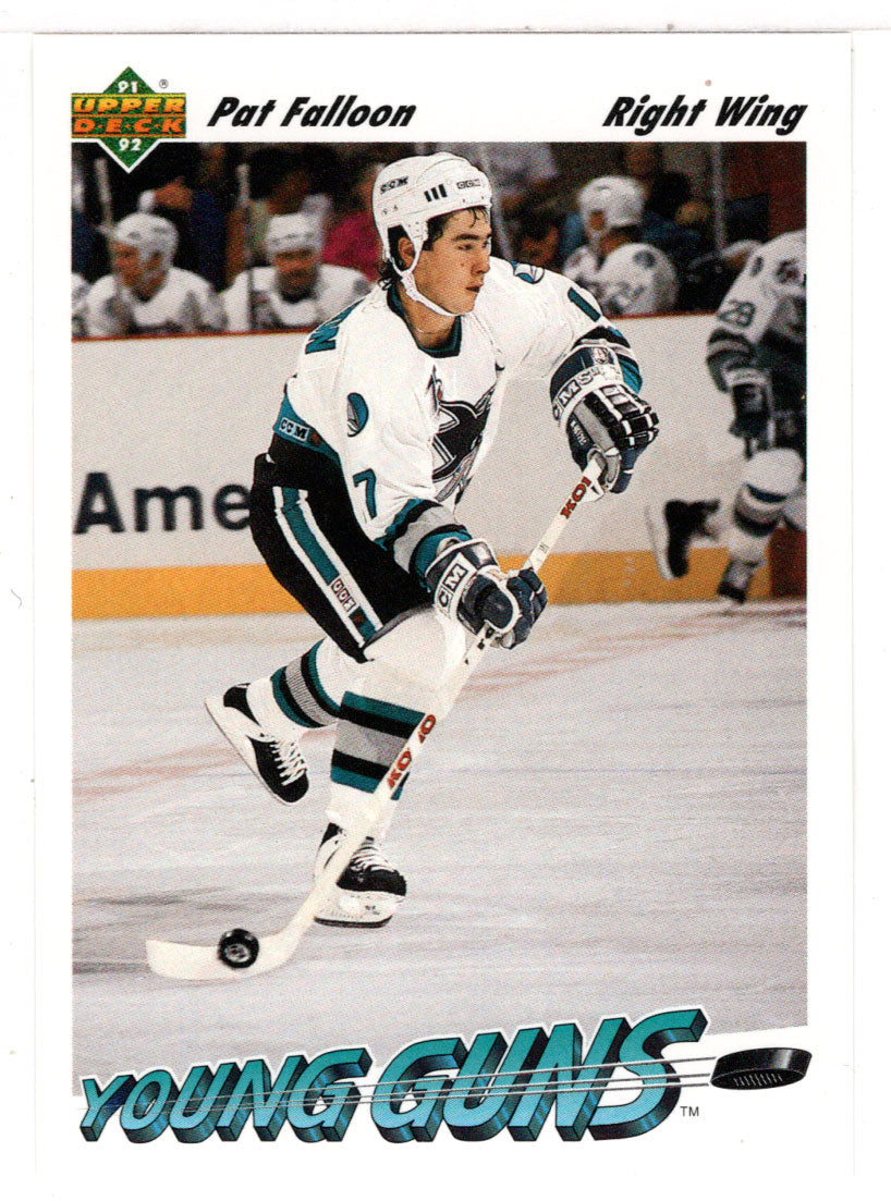 Pat Falloon - San Jose Sharks - Young Guns (NHL Hockey Card) 1991-92 Upper Deck # 593 Mint