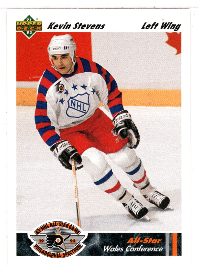 Kevin Stevens - Pittsburgh Penguins - All Star Team (NHL Hockey Card) 1991-92 Upper Deck # 613 Mint