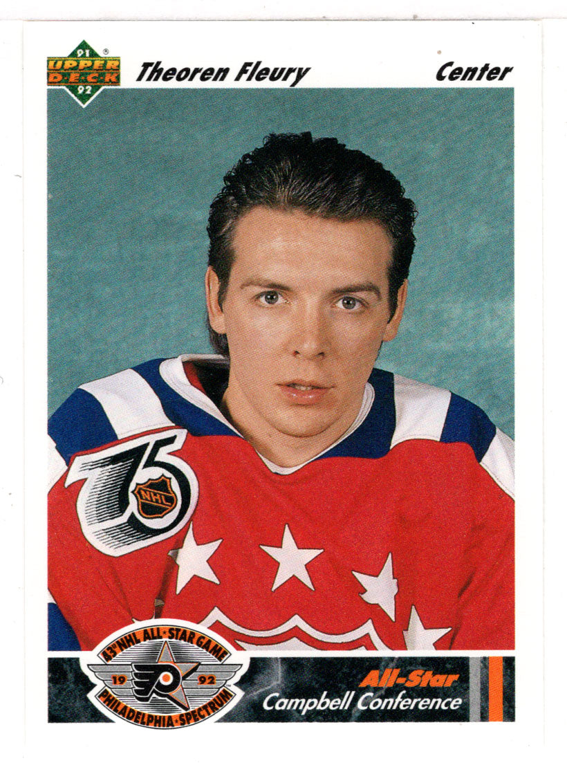 Theoren Fleury - Calgary Flames - All Star Team (NHL Hockey Card) 1991-92 Upper Deck # 630 Mint