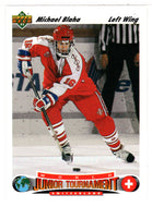 Michael Blaha RC - Switzerland - 1991 World Junior Championships (NHL Hockey Card) 1991-92 Upper Deck # 669 Mint