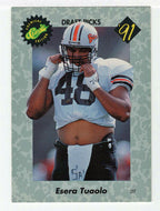 Esera Tuaolo (NFL - NCAA Football Card) 1991 Classic Draft Picks # 32 Mint