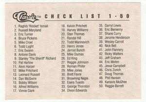Checklist 146,703/365,000 (NFL - NCAA Football Card) 1991 Classic Draft Picks # NNO Mint