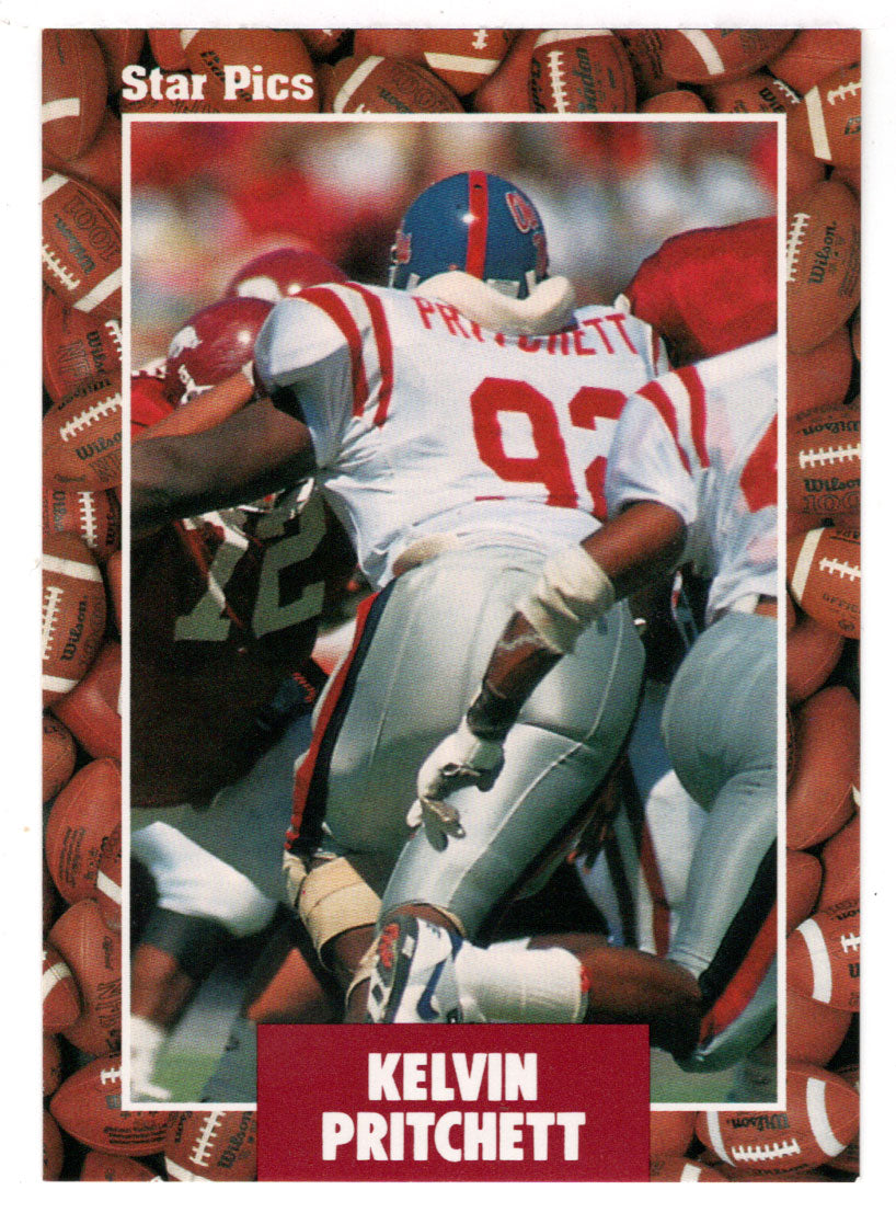 Kelvin Pritchett (NFL - NCAA Football Card) 1991 Star Pics # 4 Mint