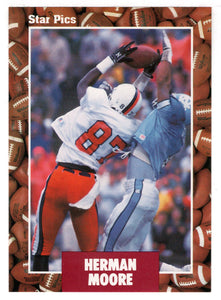 Herman Moore (NFL - NCAA Football Card) 1991 Star Pics # 9 Mint