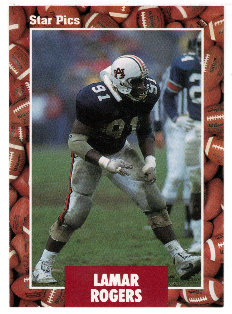 Lamar Rogers (NFL - NCAA Football Card) 1991 Star Pics # 22 Mint