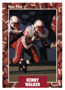 Kenny Walker (NFL - NCAA Football Card) 1991 Star Pics # 23 Mint