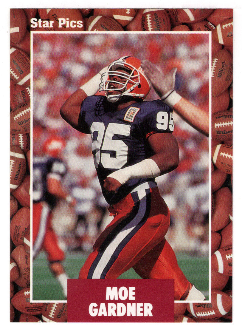 Moe Gardner (NFL - NCAA Football Card) 1991 Star Pics # 28 Mint