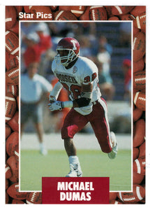 Mike Dumas (NFL - NCAA Football Card) 1991 Star Pics # 35 Mint