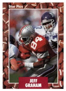 Jeff Graham (NFL - NCAA Football Card) 1991 Star Pics # 38 Mint