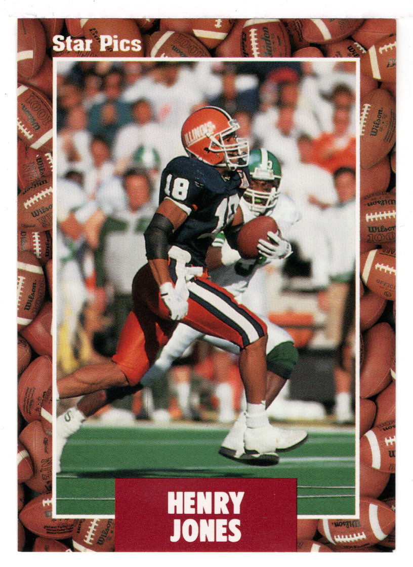 Henry Jones (NFL - NCAA Football Card) 1991 Star Pics # 41 Mint