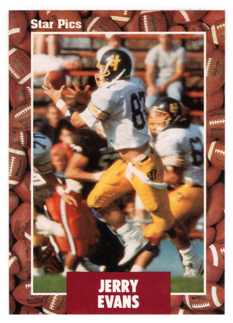 Jerry Evans (NFL - NCAA Football Card) 1991 Star Pics # 46 Mint