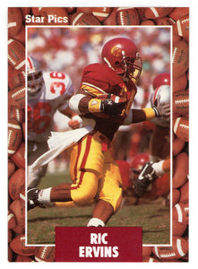 Ricky Ervins (NFL - NCAA Football Card) 1991 Star Pics # 53 Mint