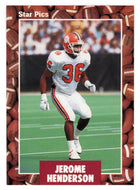 Jerome Henderson (NFL - NCAA Football Card) 1991 Star Pics # 55 Mint