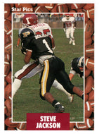 Steve Jackson (NFL - NCAA Football Card) 1991 Star Pics # 64 Mint