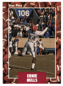Ernie Mills (NFL - NCAA Football Card) 1991 Star Pics # 66 Mint