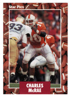 Charles McRae - Tennessee Volunteers (NFL - NCAA Football Card) 1991 Star Pics # 71 Mint