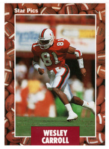 Wesley Carroll (NFL - NCAA Football Card) 1991 Star Pics # 92 Mint