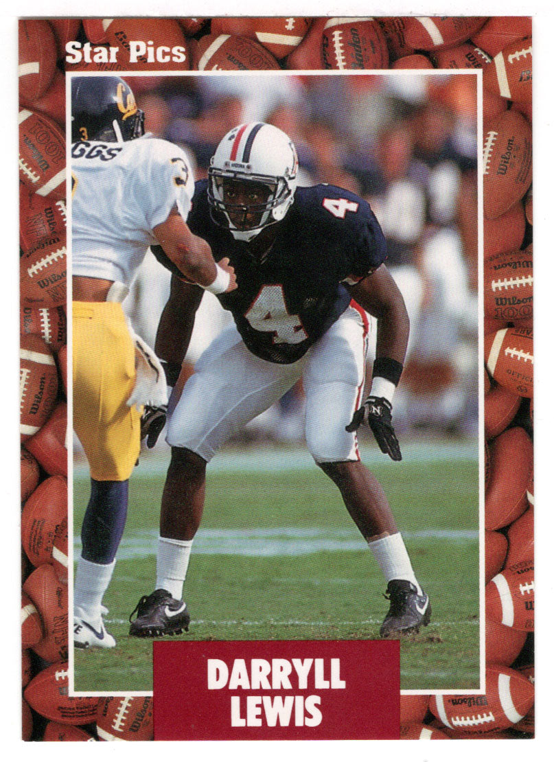 Darryll Lewis (NFL - NCAA Football Card) 1991 Star Pics # 97 Mint