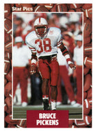Bruce Pickens - Nebraska Cornhuskers (NFL - NCAA Football Card) 1991 Star Pics # 102 Mint