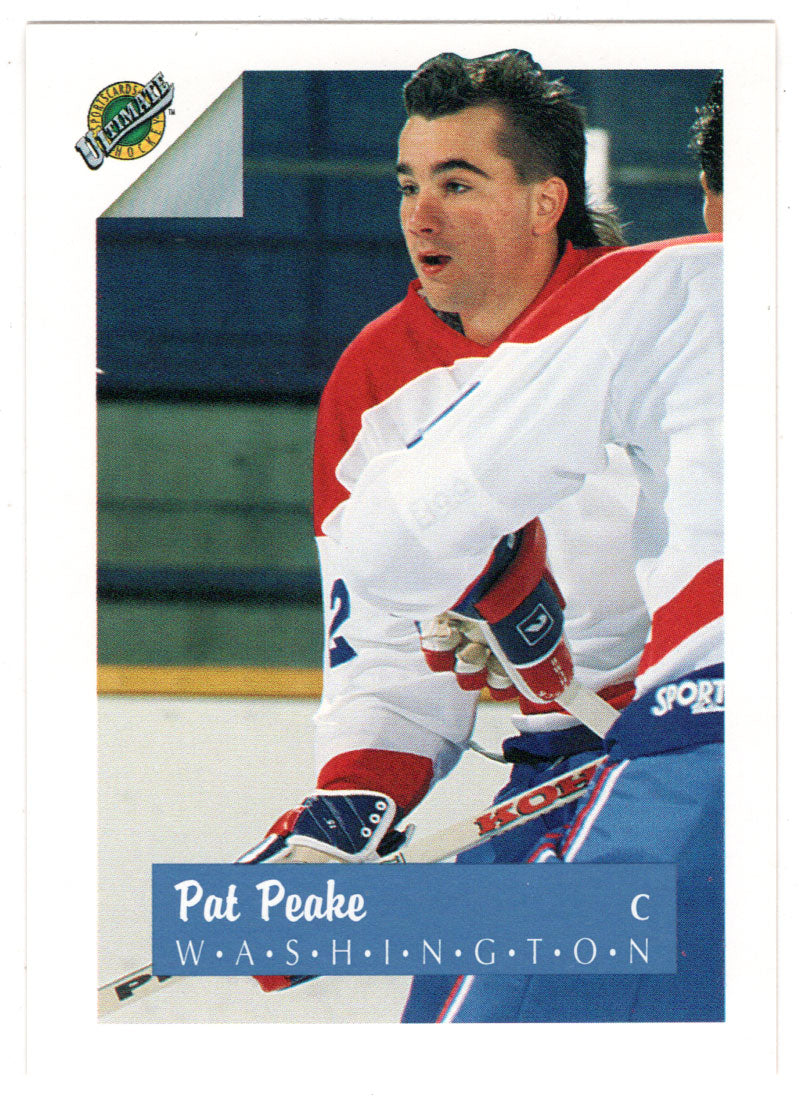 Pat Peake - Washington Capitals (NHL Hockey Card) 1991 Ultimate Draft Picks # 12 Mint