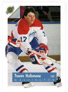 Trevor Halverson - Washington Capitals (NHL Hockey Card) 1991 Ultimate Draft Picks # 17 Mint