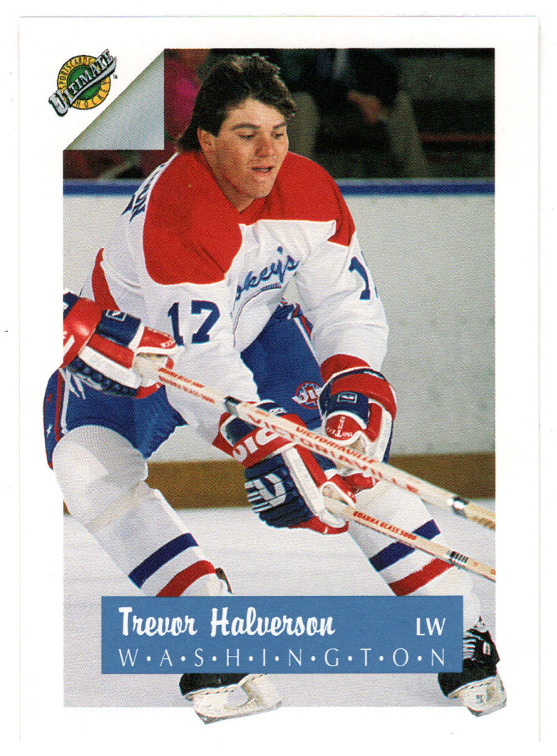 Trevor Halverson - Washington Capitals (NHL Hockey Card) 1991 Ultimate Draft Picks # 17 Mint