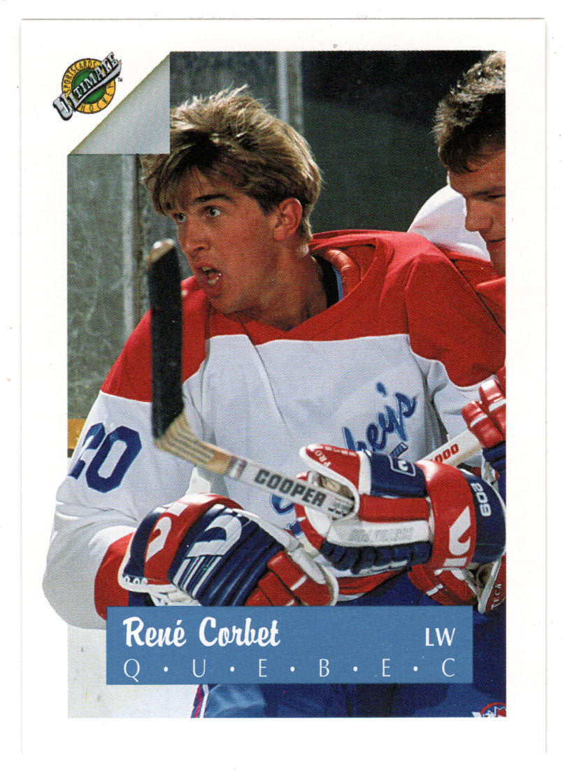 Rene Corbet - Quebec Nordiques (NHL Hockey Card) 1991 Ultimate Draft Picks # 20 Mint