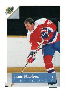 Jamie Matthews - Chicago Blackhawks (NHL Hockey Card) 1991 Ultimate Draft Picks # 32 Mint