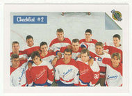 Checklist # 2 - Second Round Group Shot (NHL Hockey Card) 1991 Ultimate Draft Picks # 55 Mint