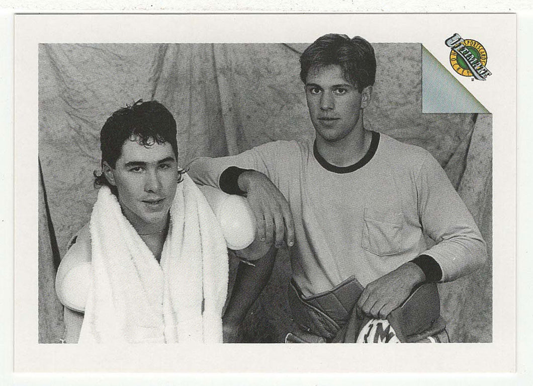 Pat Falloon - Scott Niedermayer - B&W Portrait (NHL Hockey Card) 1991 Ultimate Draft Picks # 80 Mint