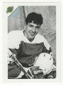 Yanic Perreault - Toronto Maple Leafs - B&W Portrait (NHL Hockey Card) 1991 Ultimate Draft Picks # 87 Mint