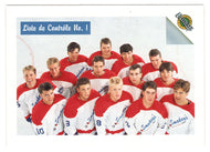 Checklist # 1 - First Round Group Shot (NHL Hockey Card) 1991 Ultimate Draft Picks French Edition # 37 Mint