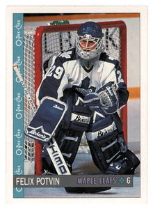 Felix Potvin - Toronto Maple Leafs (NHL Hockey Card) 1992-93 O-Pee-Chee # 73 Mint