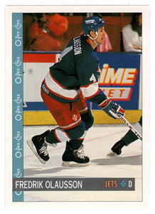 Fredrik Olausson - Winnipeg Jets (NHL Hockey Card) 1992-93 O-Pee-Chee # 121 Mint