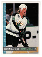 Derian Hatcher - Minnesota North Stars (NHL Hockey Card) 1992-93 O-Pee-Chee # 123 Mint