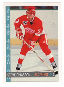 Steve Chiasson - Detroit Red Wings (NHL Hockey Card) 1992-93 O-Pee-Chee # 160 Mint