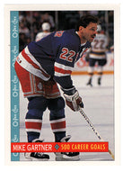 Mike Gartner - New York Rangers - Highlights - 500 Career Goals (NHL Hockey Card) 1992-93 O-Pee-Chee # 245 Mint