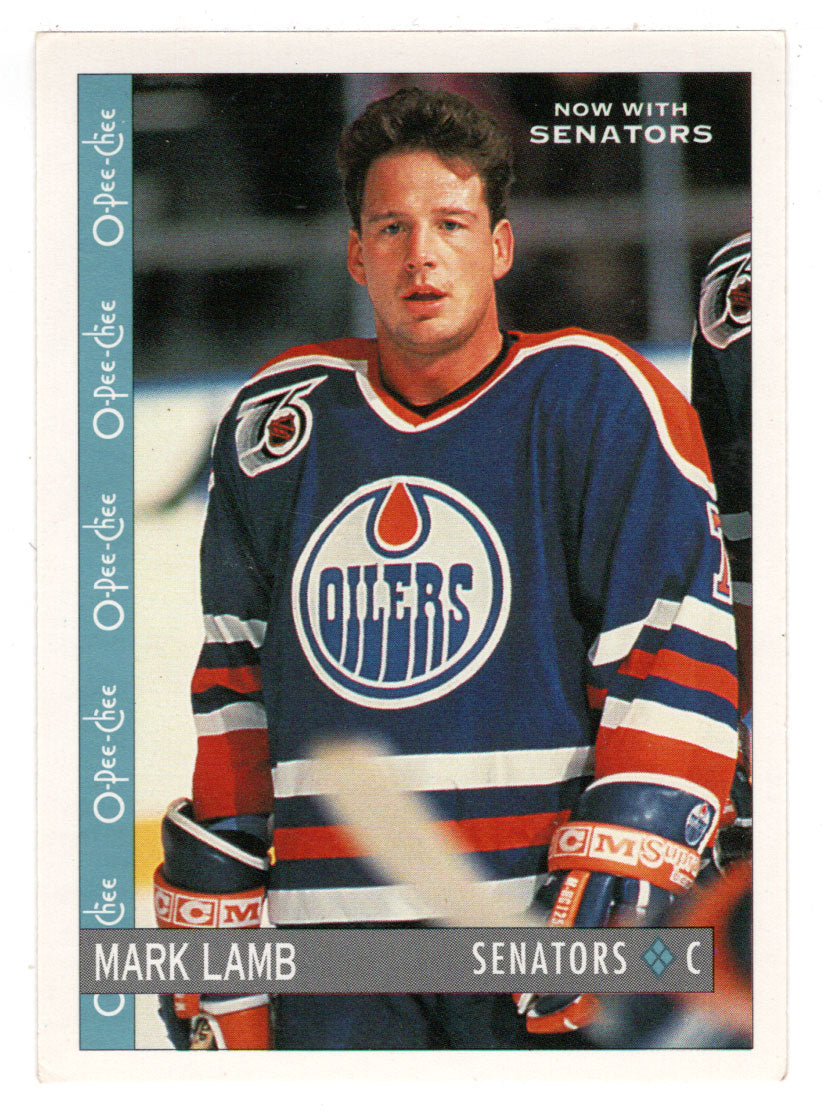 Mark Lamb - Ottawa Senators (NHL Hockey Card) 1992-93 O-Pee-Chee # 322 Mint