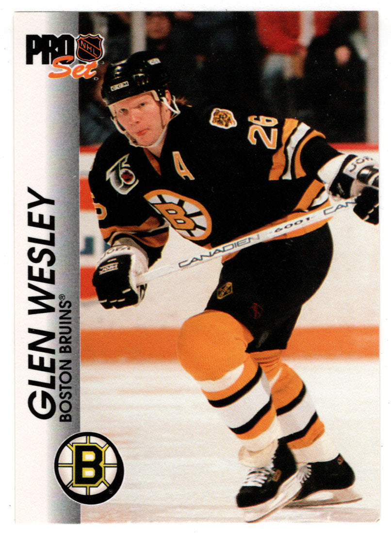 Glen Wesley - Boston Bruins (NHL Hockey Card) 1992-93 Pro Set # 10 Mint