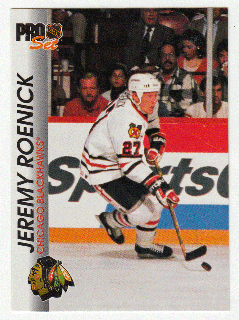 Jeremy Roenick - Chicago Blackhawks (NHL Hockey Card) 1992-93 Pro Set # 30 Mint