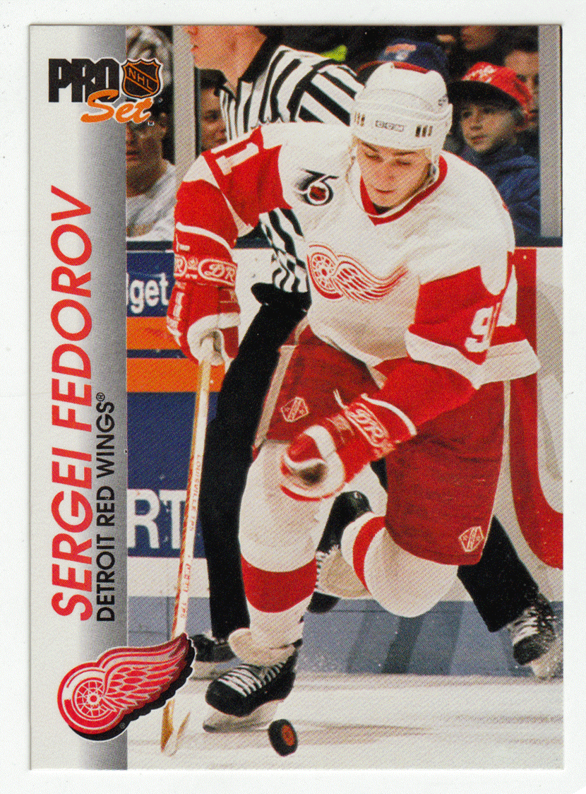 Sergei Fedorov - Detroit Red Wings (NHL Hockey Card) 1992-93 Pro Set # 40 Mint
