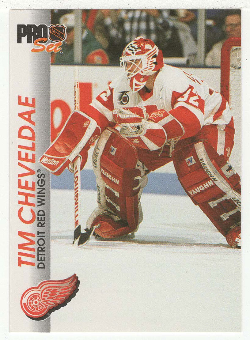 Tim Cheveldae - Detroit Red Wings (NHL Hockey Card) 1992-93 Pro Set # 43 Mint