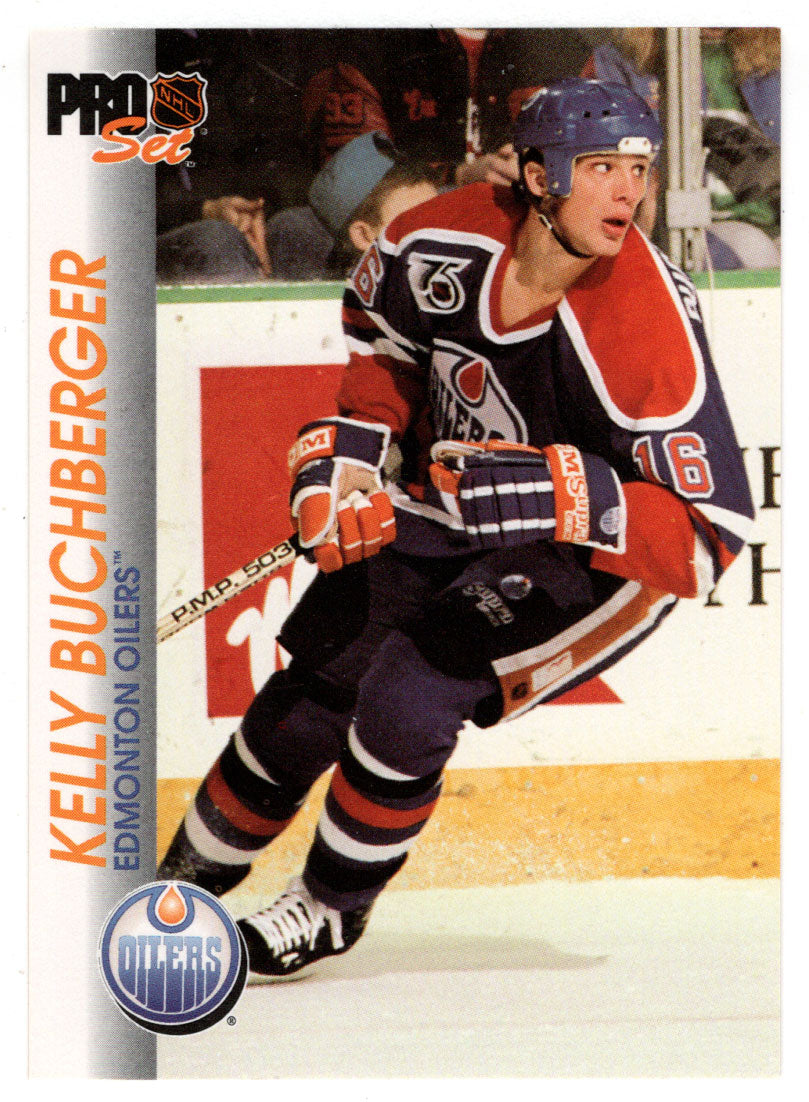 Kelly Buchberger - Edmonton Oilers (NHL Hockey Card) 1992-93 Pro Set # 48 Mint