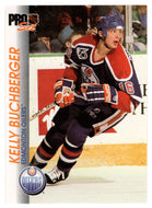 Kelly Buchberger - Edmonton Oilers (NHL Hockey Card) 1992-93 Pro Set # 48 Mint