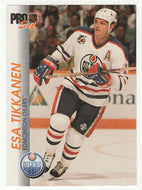 Esa Tikkanen - Edmonton Oilers (NHL Hockey Card) 1992-93 Pro Set # 53 Mint