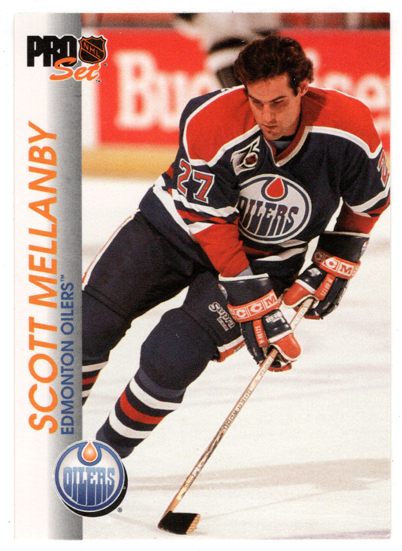 Scott Mellanby - Edmonton Oilers (NHL Hockey Card) 1992-93 Pro Set # 54 Mint